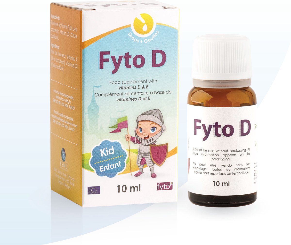 Goedkoopste Fyto D 800 IU – Vitamine D3 Druppels voor Kinderen | Immuniteit & Botgroei | Neutrale Smaak, Zonder Suiker of Kleurstoffen | Vegetarisch | 10 ml | FYTO