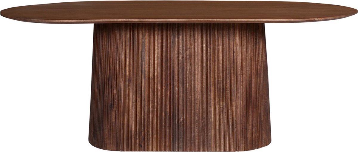 Interiax Eettafel 'Camille' Ovaal 200 cm - Mangohout Bruin - 200x100x76 cm