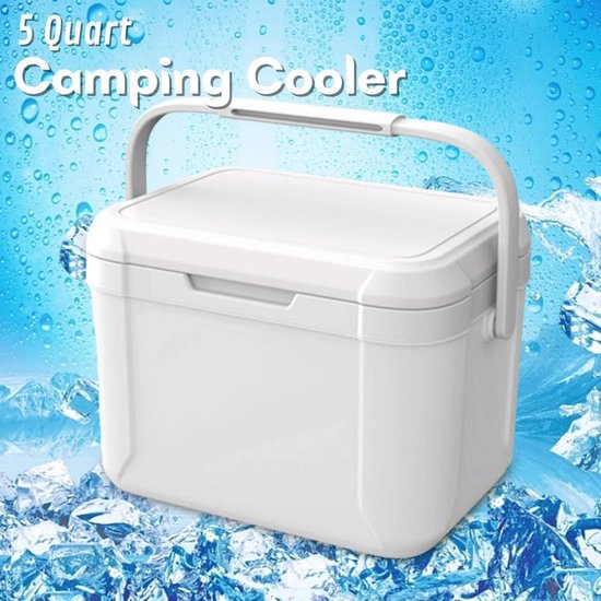 Kleine passieve koelbox 5 liter met lange warmtebehoudtijd voor auto, camping en picknick van Perel — afbeelding 2