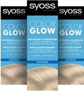 Syoss - Color Glow - Kleuropfrisser - Platinum - Semi-Permanente Haarverf - Haarkleuring - Voordeelverpakking - 3x 100ml