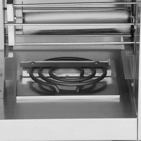 HCB® - Professionele Horeca Rookoven - elektrische - 230V - RVS / INOX Rookkast - 41x56x130 cm (DxBxH) - 35 kg - 8661 van HCB — afbeelding 4