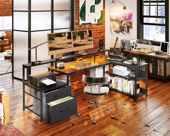 Gaming corner desk with led lighting - VIPERX1