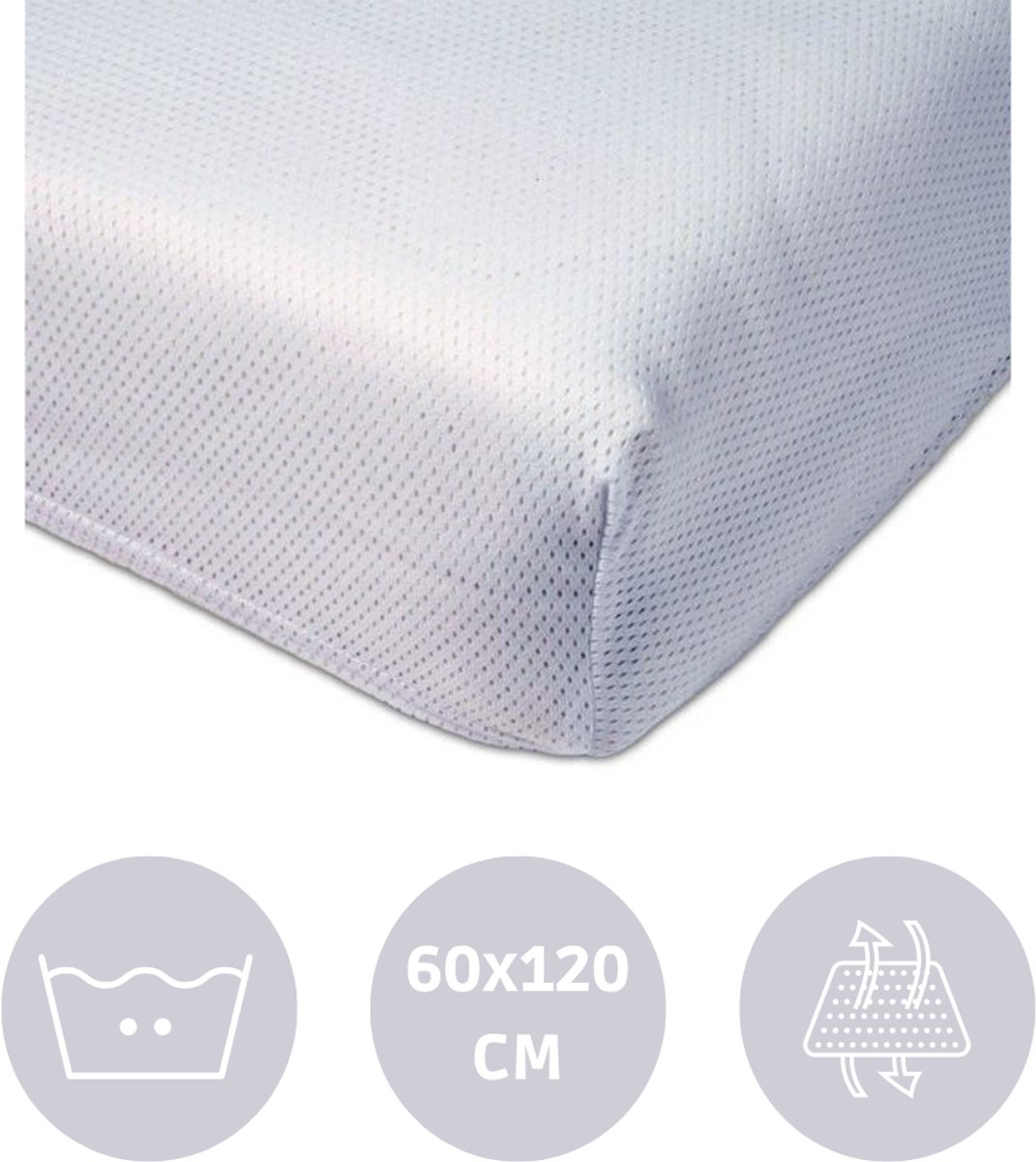 Babyjem Air Flow Hoeslaken Ledikant 60x120 cm – Ademend – Sneldrogend