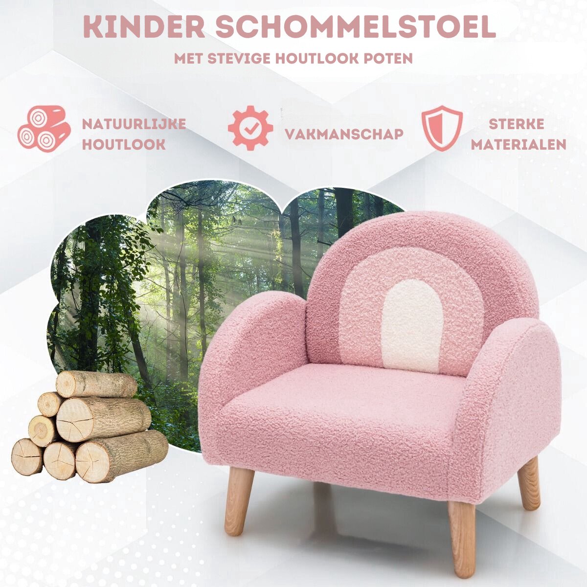 Trendmix Trendmix Teddy Kinderfauteuil - afbeelding 3