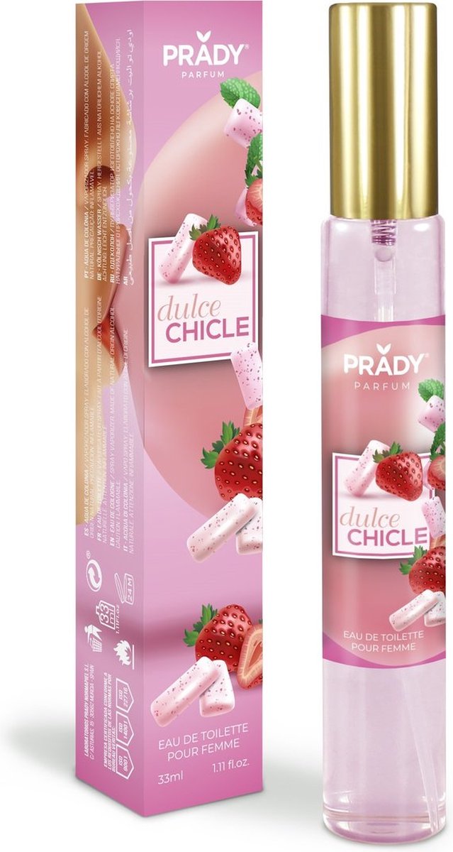 Goedkoopste Prady - Dulce Chicle - Zoete Kauwgom Geur - Eau de Toilette Pour Femme - 33 ml