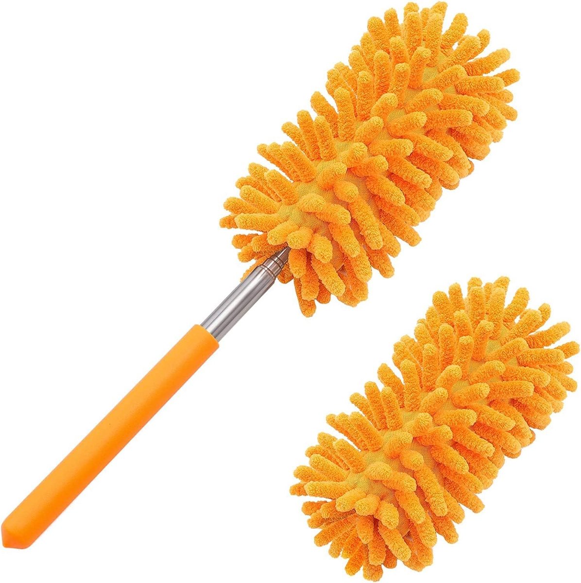 Goedkoopste Duster - Reinigingstool - Intrekbaar - Geel - Geschikt voor kantoren, auto's, ramen, meubels, plafondventilatoren - 28-75CM