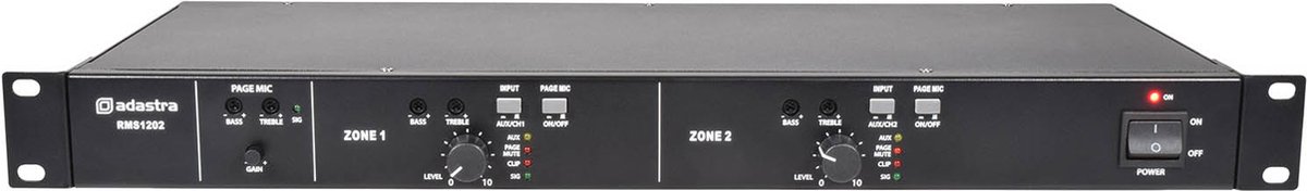 Adastra RMS1202 100V Multi zone slave versterker