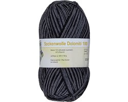 Dolomiti (07) - Sokkenwol - 1 bol van 100 gram - Grijs gemêleerd