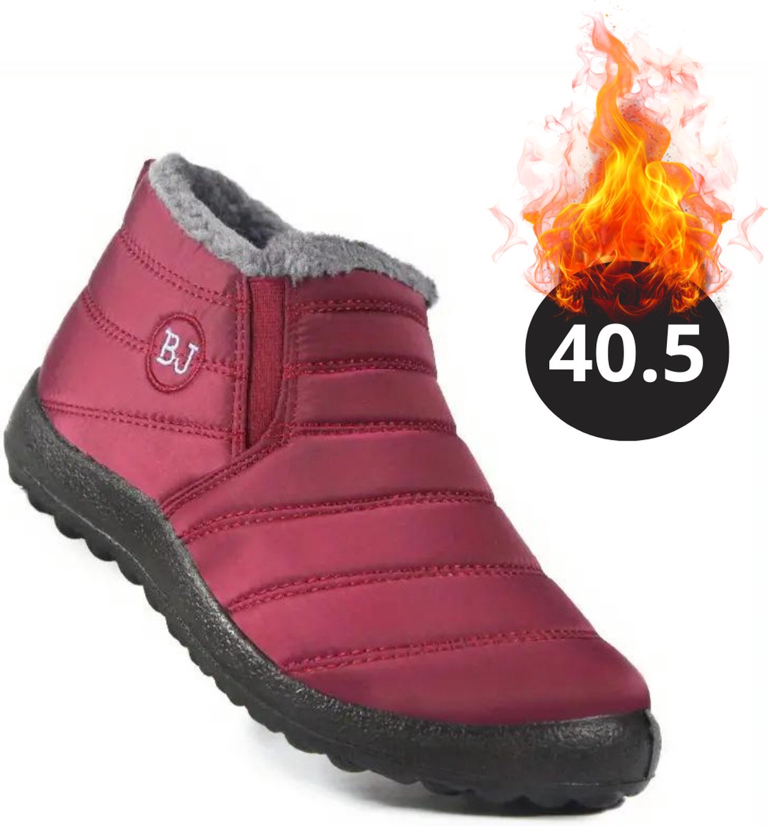 Nivard Snowboots Sneeuwschoenen Sneeuwboots Dames Wintersport Ski Skischoenen – 40.5 Laag Rood