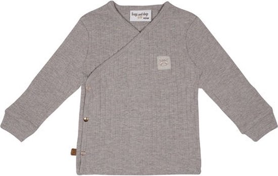 Frogs and Dogs - Chemise Raccoon Melange Wrap | Taupe - Katoen - Taille Taupe