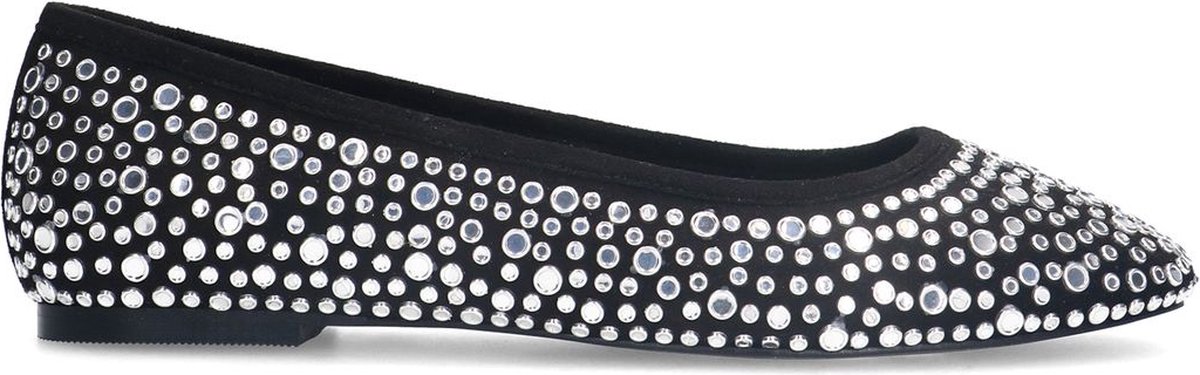 Sacha Dames Zwarte ballerina's met studs Maat 36 bol