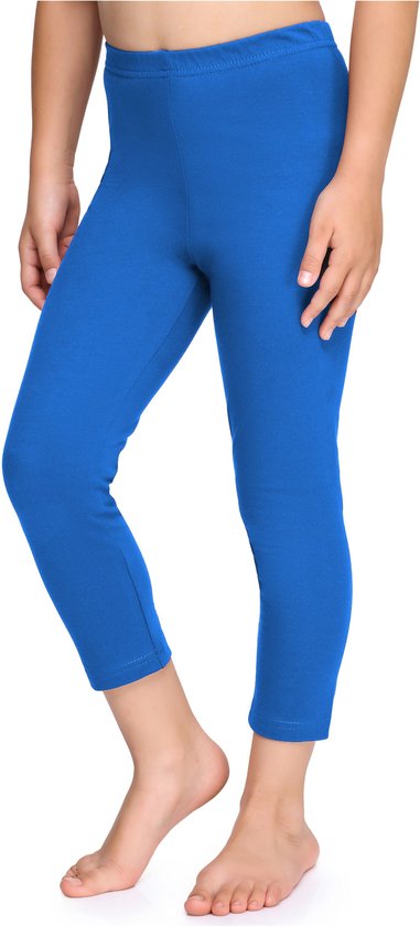 Merry Style Meisjes Leggings - Sport - Vrijetijdsbroek - Capri - Katoen - MS-MS10-226-LE - Kobalt - 128