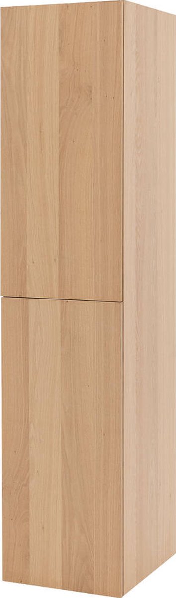 Goossens Kast Systeem Malaga, Module 1 Links (naad Midden) 2x Draaideur - Hout Blank