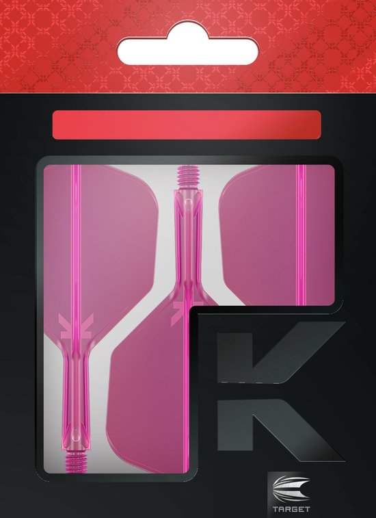 Target K-Flex Neon Pink NO6 - Dart Flights van Target — afbeelding 4