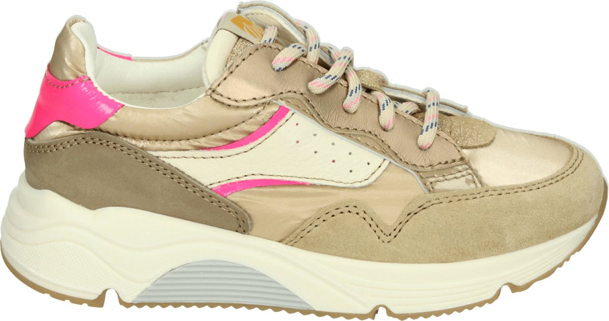 ocra - D365 - Lage schoenenMeisjesKindersneakers - Kleur: Wit/beige - Maat: 33