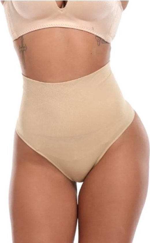 New Age Devi - String shapewear taille haute - Taille 38/40 - Beige
