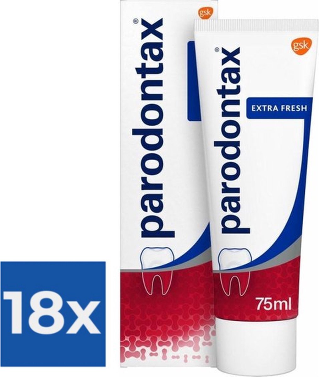 Goedkoopste Parodontax - Tandpasta - Extra Fresh - 75ml x 18