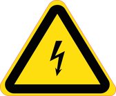 10 Stickers van 10 cm | waarschuwing gevaarlijke elektrische spanning stickers