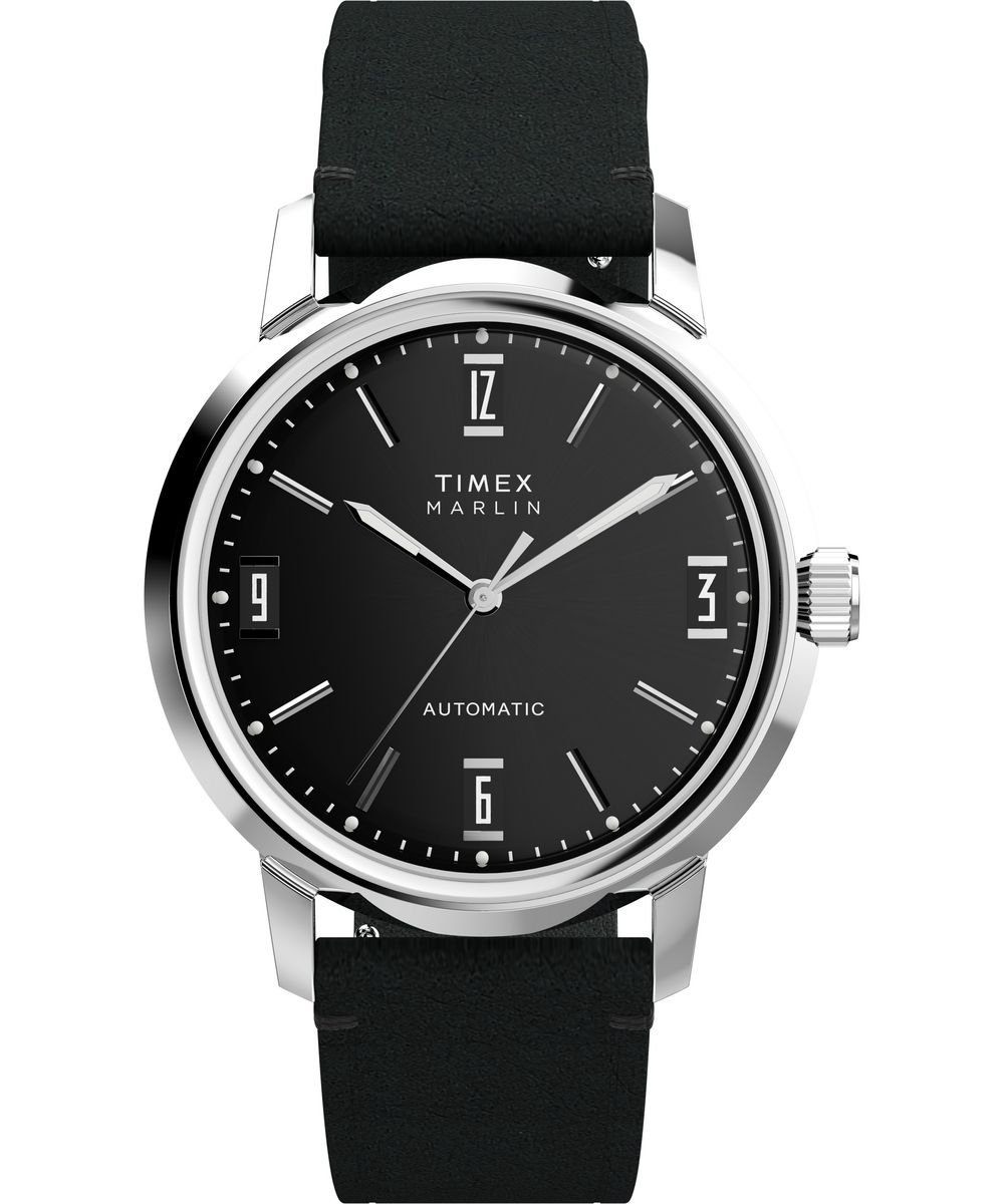 Timex Marlin TW2W59700 Horloge - Leer - Zwart - Ø 40 mm