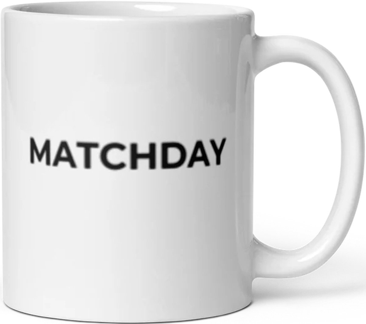 Koffie beker mok Matchday wit 300ml keramiek