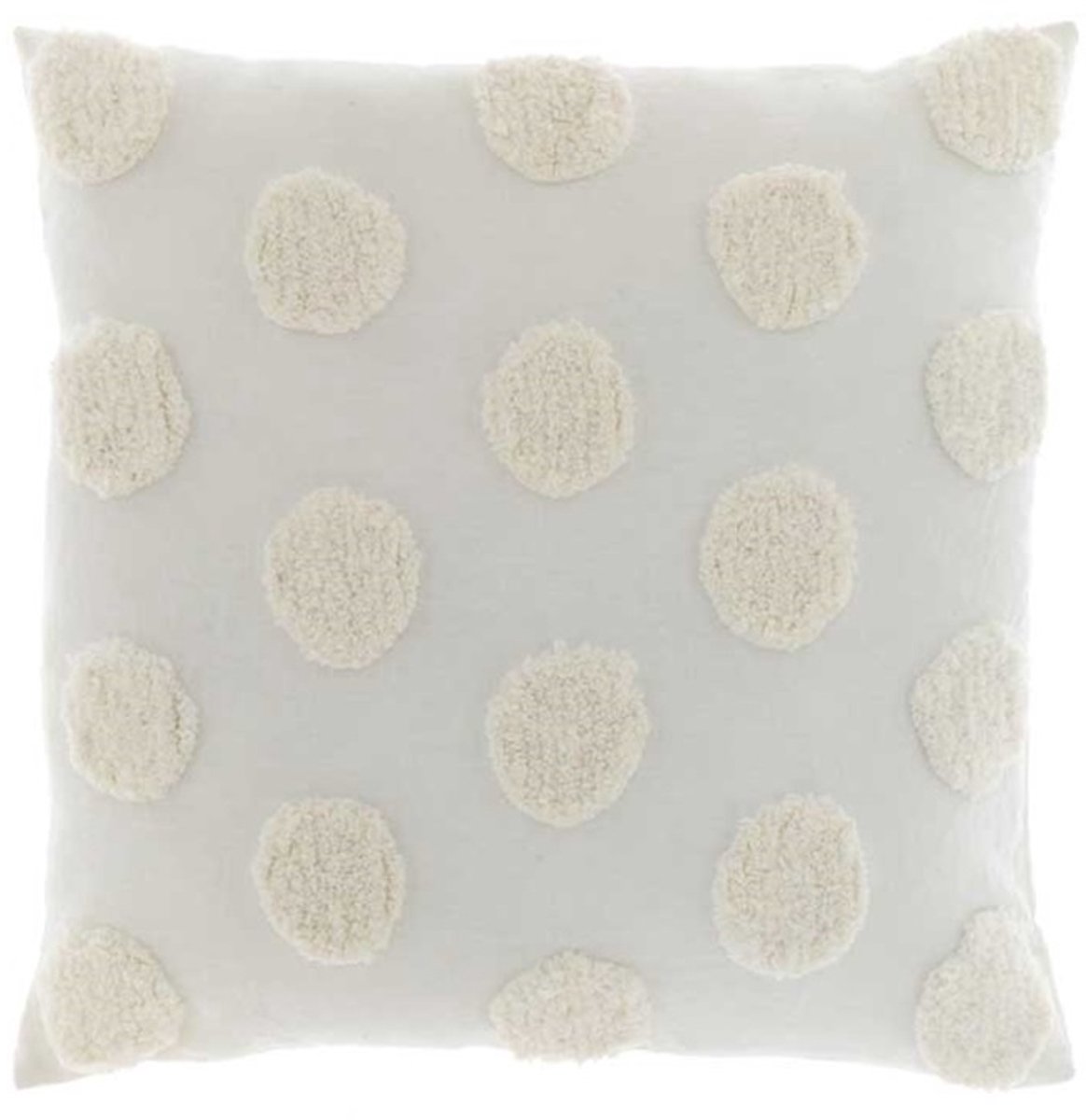 Unique Living D- Unique Living - Kussen Giel 45x45cm Ivory Wit