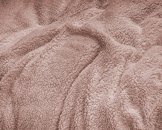 Eleganzzz Teddy Pluche Dekbedovertrek - Light Pink - Teddy Dekbedovertrek - Dekbedovertrek 200x200/220cm - Tweepersoons dekbedovertrekken
