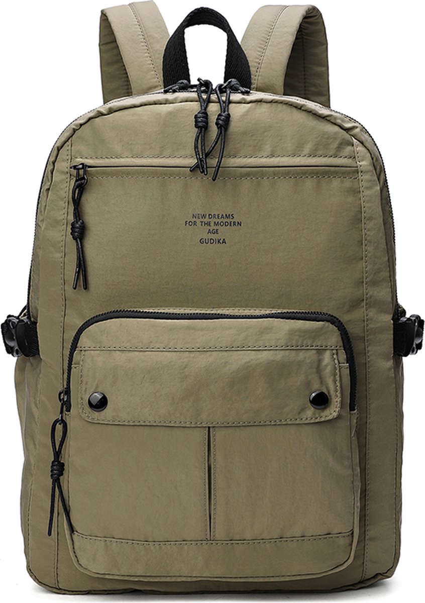 Gudika - Rugtas - Unisex Rugzak - Laptopvak - Waterdicht - Schooltas - Werktas - Reistas - Grote Rugtas - 23 Liter - Groen