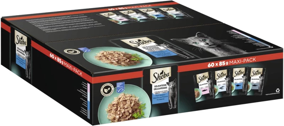 Sheba delicatesse in gelei 60 x 85 g