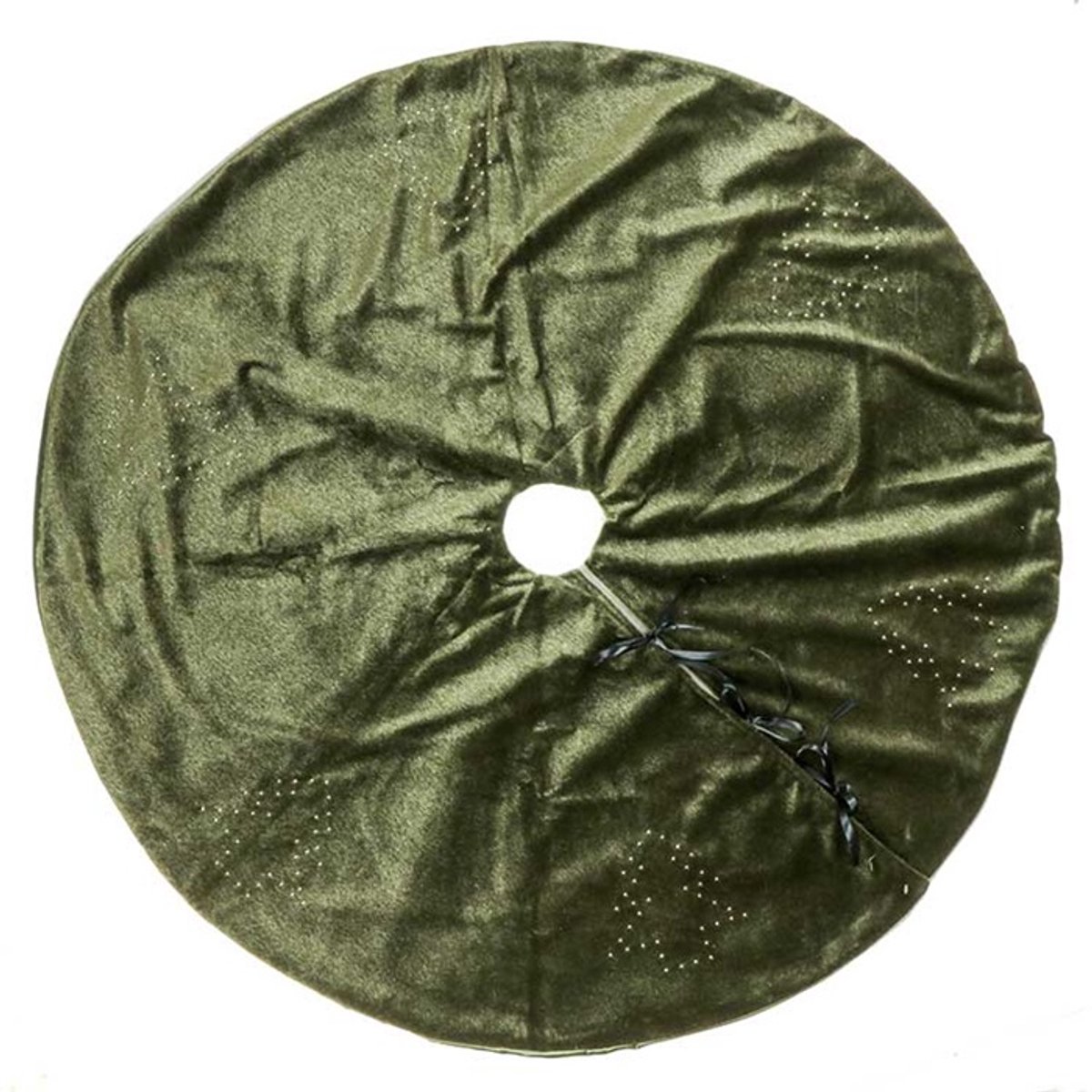 Unique Living - Treeskirt Navi 120Øcm dark green - Kerstboomkleed