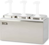Saus Dispenser 2x 3 Liter | Verwarmd | 1 NEOdis Pomp En 1 Container 05 51531n
