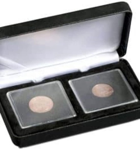 Single coin box for 2QUADRUM 50x50 mm black - NOBILE - with extra space ...