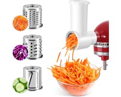 Slicer Shredder Attachments - Snijmachine accessoires voor Kitchenaid Mixer om snel groenten te snijden - salades, aardappelen, komkommers, stoofschotels