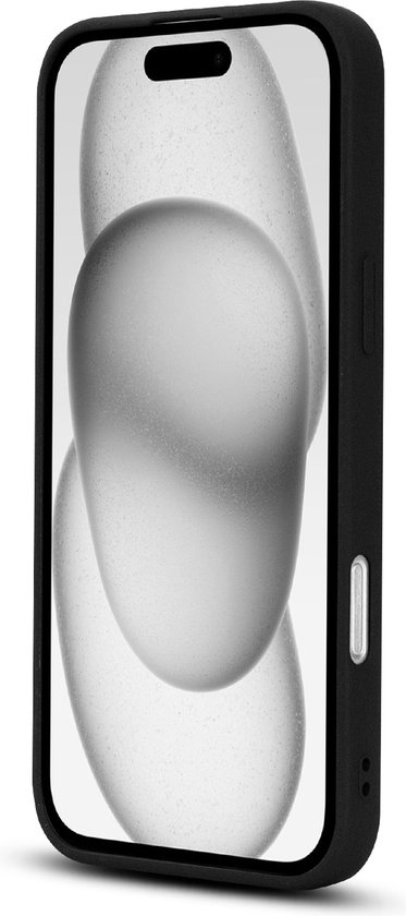 Casemania Coque pour Apple iPhone 16 Pro Max - Zwart - Carbon Back Cover - Convient pour MagSafe