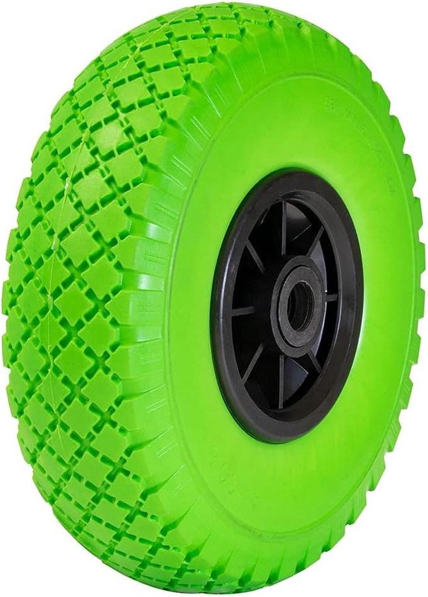 PRIKBESTENDIG - PU geschuimd wiel - diameter 260 mm - velg 75 mm - as 20 mm - draagvermogen 100 kg - 04826201