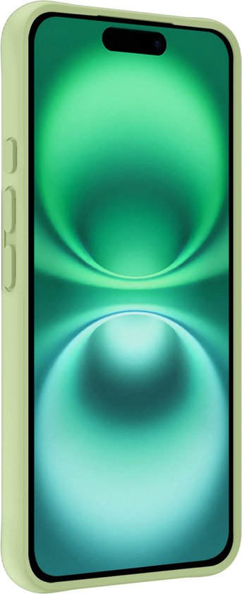 Coque adaptée pour iPhone 16 Plus Coque en Siliconen – Coque adaptée pour iPhone 16 Plus Coque arrière – Vert – Lot de 2