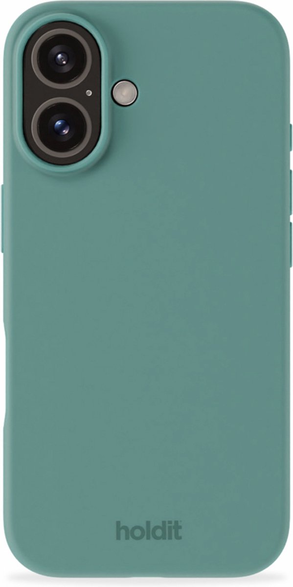 Holdit Silicone Case geschikt voor Apple iPhone 16 - Moss Green