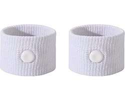 Doodadeals® - Wagenziekte Bandjes – Anti-wagenziek – Misselijkheid Polsbandjes – Reisziekte – Wit – 1 Paar