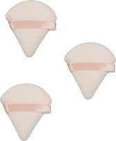 3x Beautyblender | Beauty Blender | Make Up Spons | Latex vrij | Make-Up Sponsje | Makeup Sponge | Donker Roze | driehoek