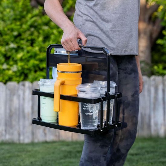 Yardenfun Panier à Bière Pliable 6 Bouteilles Noir en Pp, Caisse de Rangement Portable Multifonction, Organiseur de Bouteilles pour Bar, Ktv et Fêtes Yardenfun Panier à Bière Pliable 6 Bouteilles Noir en Pp, Caisse de Rangement Portable Multifonction, Organiseur de Bouteilles pour Bar, Ktv et Fêtes