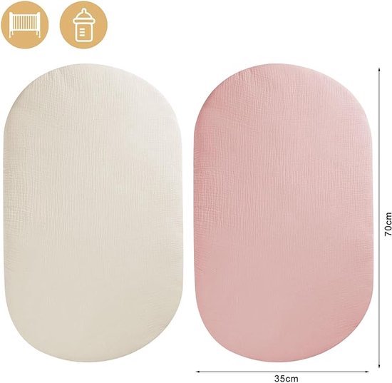 Baby matrasje 70x37 - Alvimed Air - voor mozes mand / kleine wieg 37x70