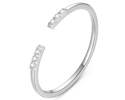 Multimaat ring verstelbaar vrouwen - dames zilver Aria IV