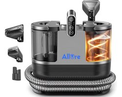 Allure Tapijtreiniger - Verwarmbaar tot 60°C - 3 Opzetstukken - Vlekkenreiniger - Bank reiniger - Meubelreiniger - Matras - Vloer - Auto - Gordijnen - Apparaat - 1200 W