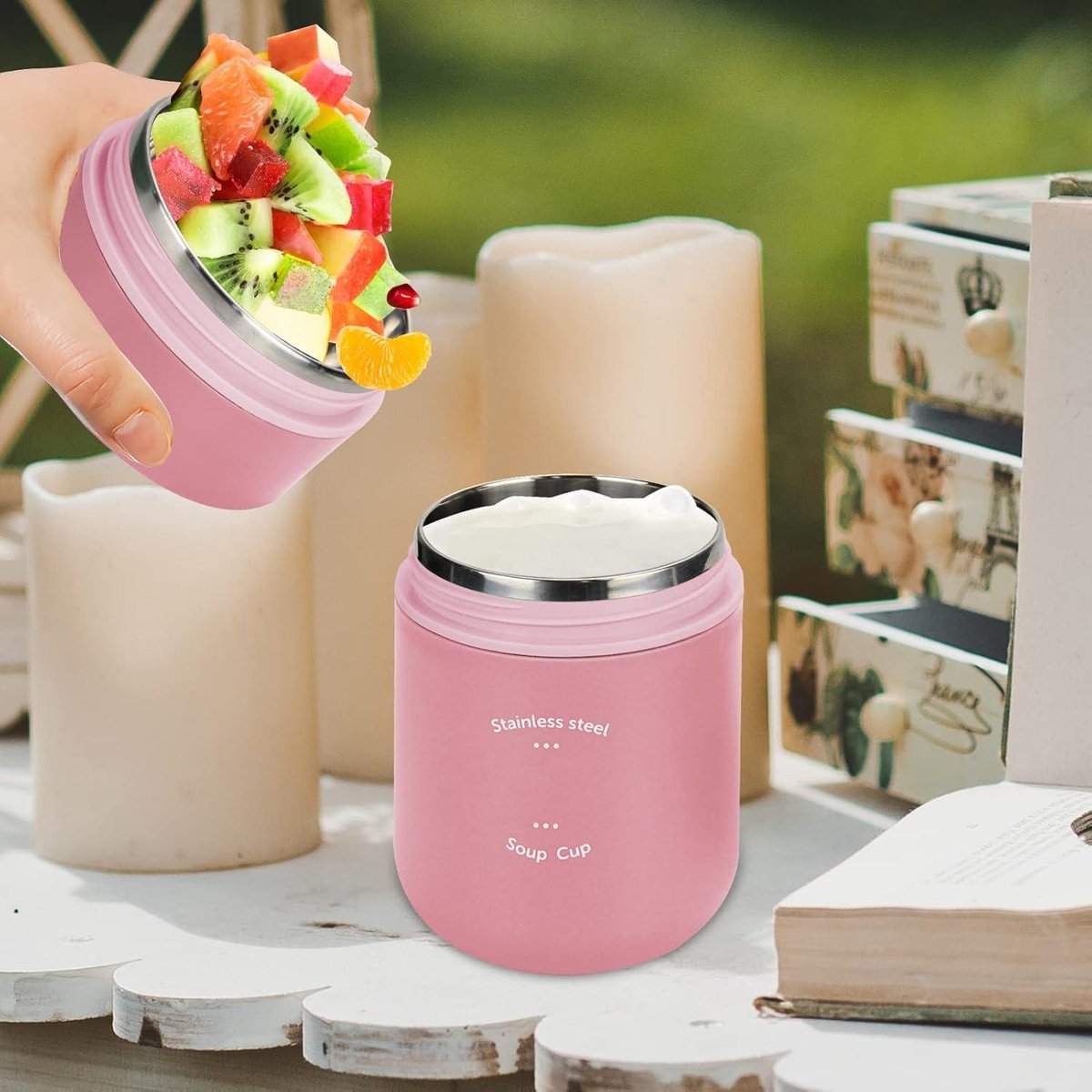 Yoghurtbeker Asobu Chill Yo 2 Go Zwart Transparant 360 ml