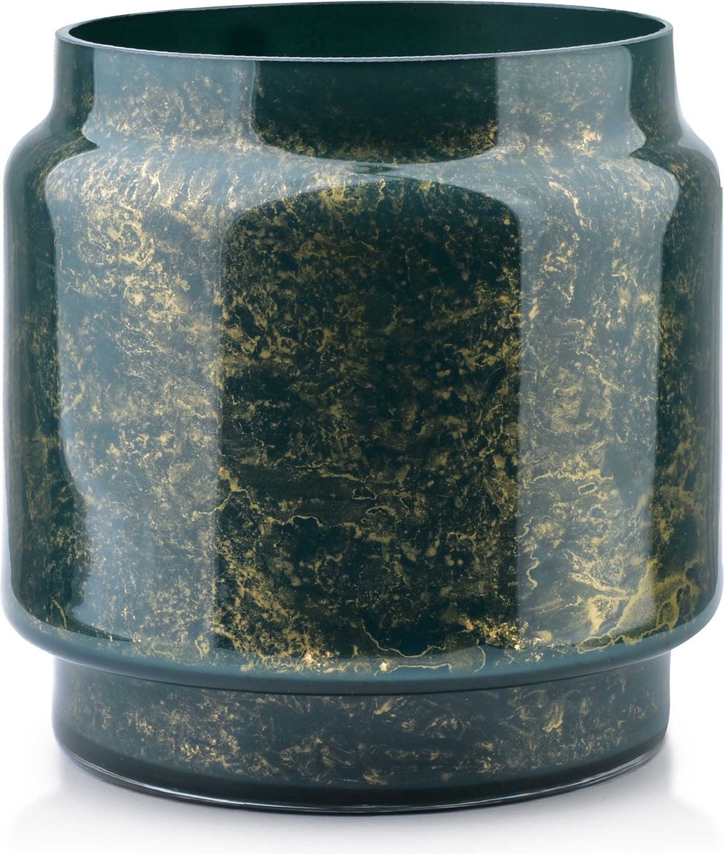 Vaas Groen Marmer, Hoogte 21 cm