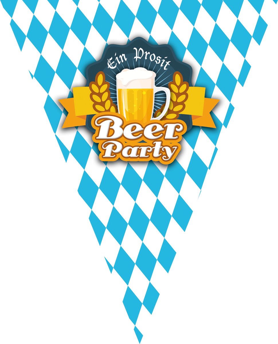 2 Stuks Vlaggenlijn Oktoberfest , Oktoberfeest,  Bierfeest, Versiering decoratie .