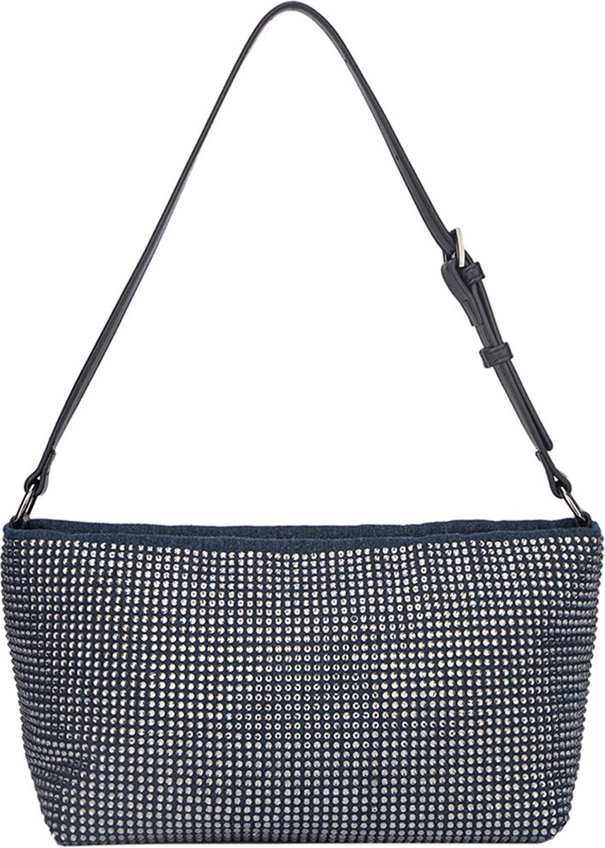 Hvisk Gil Denim Embellished Schoudertassen Dames - Blauw - Maat ONESIZE