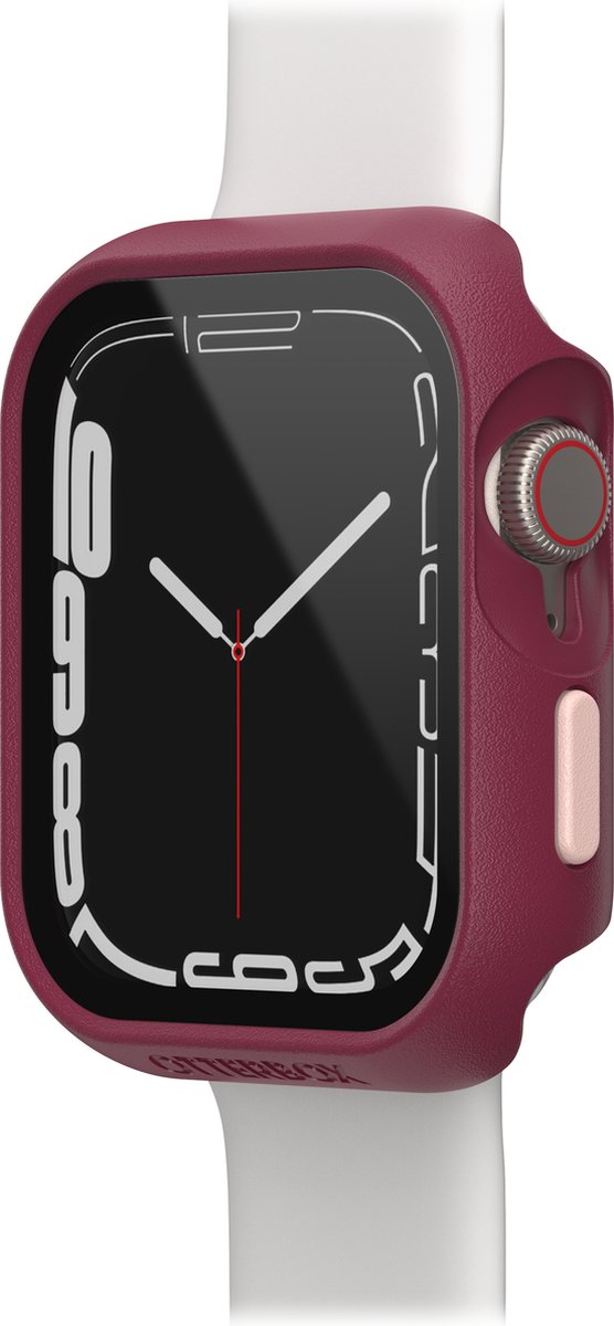 Eclipse Series voor Apple Watch Series 9/8/7 Case 45mm, Wild Strawberry