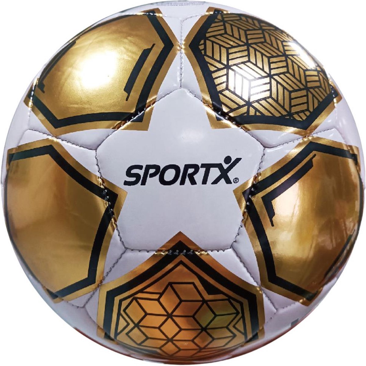 SportX Voetbal Color Star Metallic 330-350 g Wit/Goud