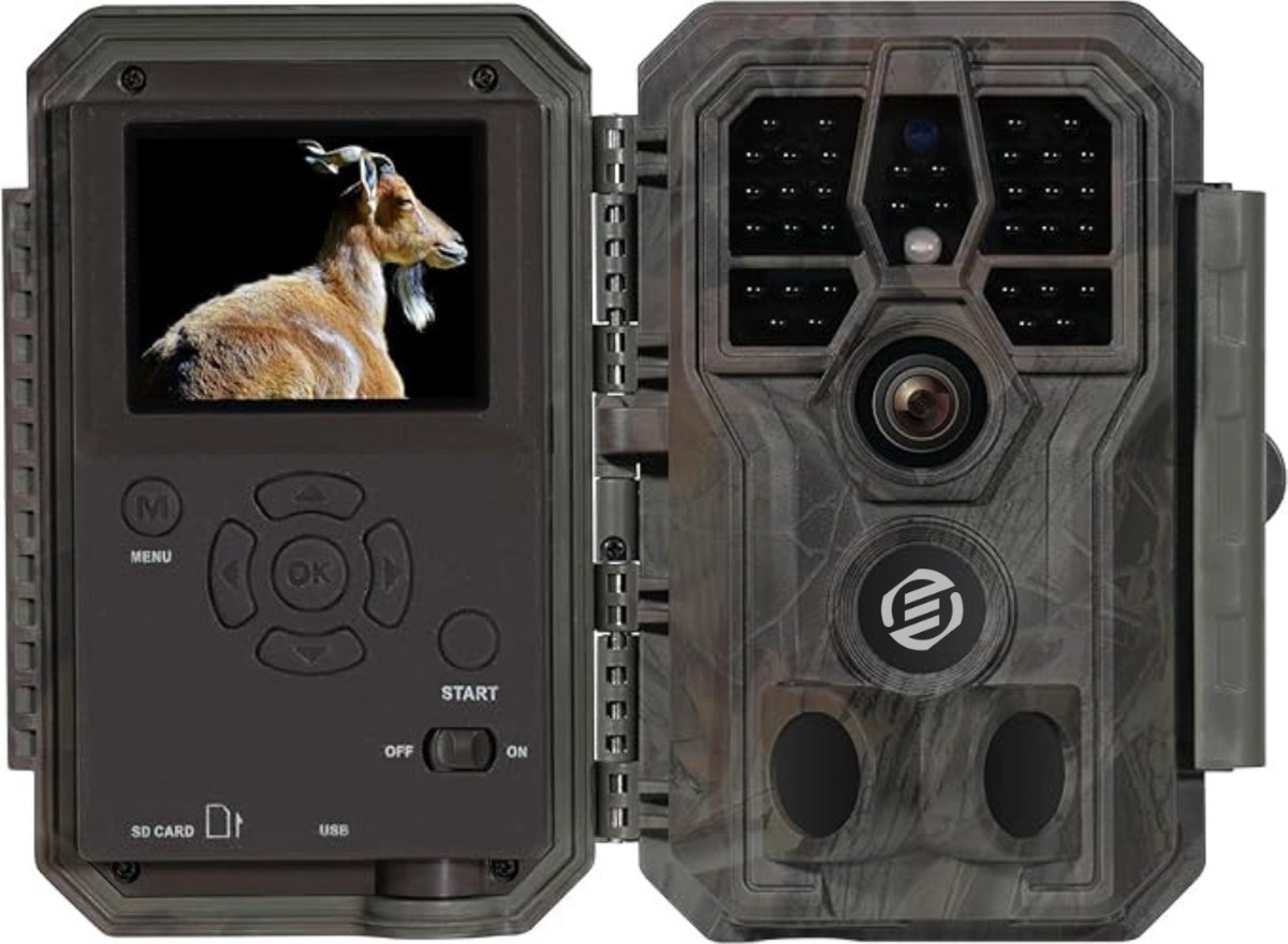 Equivera Wildcamera - Wildcamera met Nachtzicht - Wildcamera's - Wildcamera met Nachtzicht en Wifi - Wildlife Camera's - Wild Camera - Buitencamera met Nachtzicht - Wildcamera voor Buiten - Wildcamera met Sensor