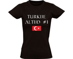 Turkije Altijd Nummer Een Dames T-shirt - grappig - ek - wk - turkse vlag - turk - voetbal